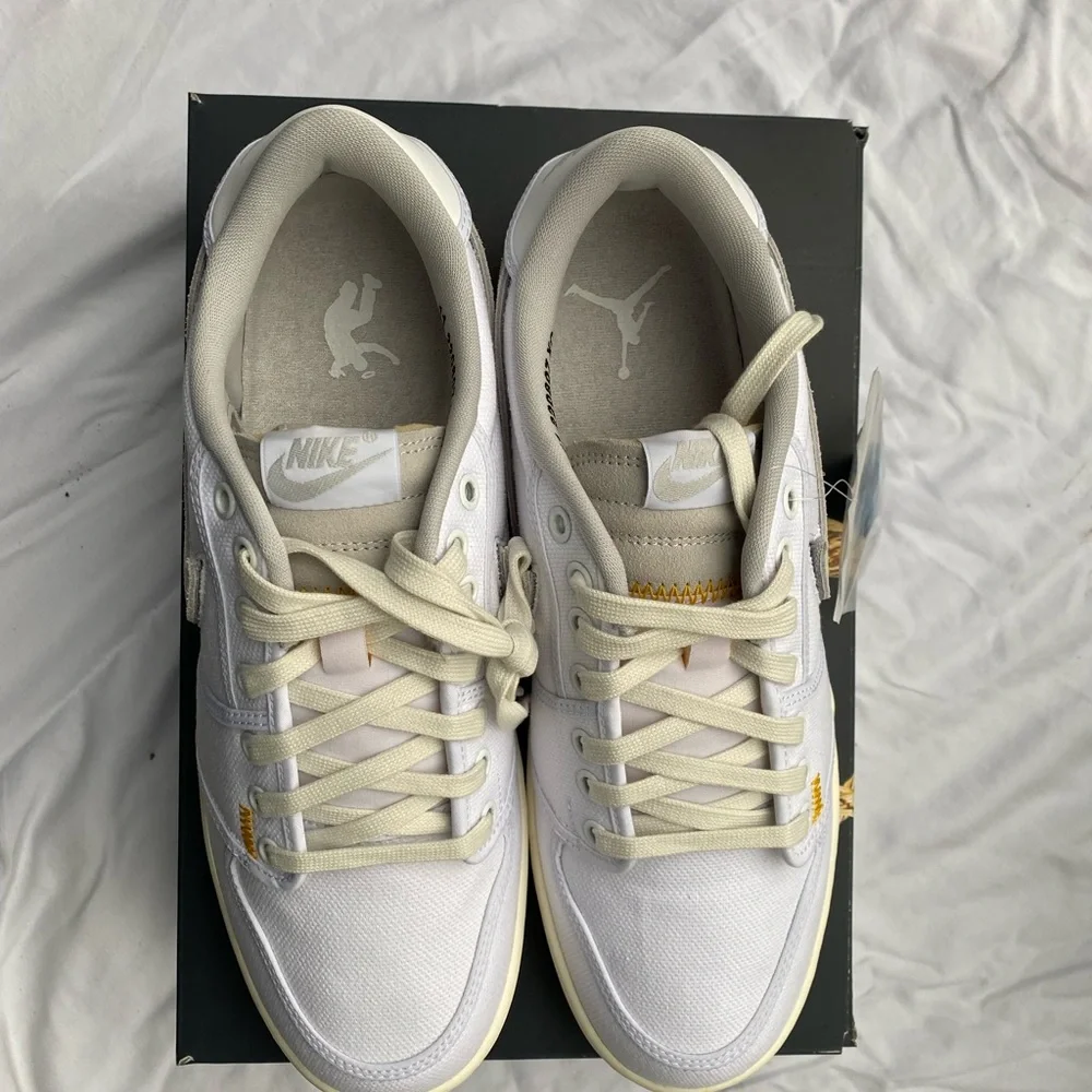 BRAND NEW Union x Jordan 1 Low Retro AJKO Low SP White Canvas Mens Size 11 - Picture 10 of 15